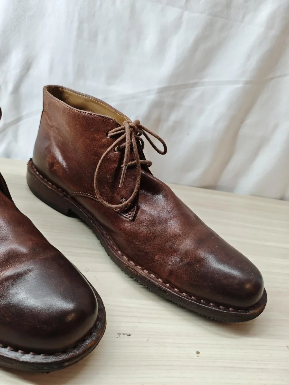 Sebago Shoes Mens Size 9.5D Leather Chukka Boots Lace Up Casual Goodyear Welt